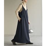 ネイビー | ワンピース ジャンパースカート サロペット | HUG.U