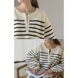 ニット ボーダー スポンジニット | HUG.U | 詳細画像15 