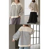 ニット ボーダー スポンジニット | HUG.U | 詳細画像17 