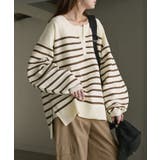 ニット ボーダー スポンジニット | HUG.U | 詳細画像5 