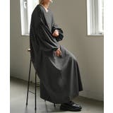 グレー | ワンピース ロング パフスリーブ | HUG.U