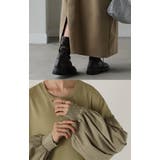 ワンピース 異素材 ロング | HUG.U | 詳細画像8 