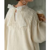 ホワイト | ニット バックリボン レース | HUG.U