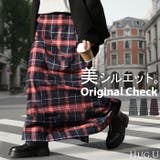 スカート ロング チェック | HUG.U | 詳細画像1