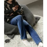 デニムブルー | パンツ デニム風 裏シャギー | HUG.U