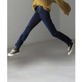 インディゴ | パンツ デニム風 裏シャギー | HUG.U