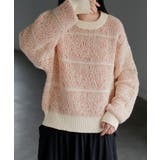 ニット ジャガード 配色 | HUG.U | 詳細画像5 