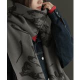 ストーングレー | ストール 花柄 ニット | HUG.U