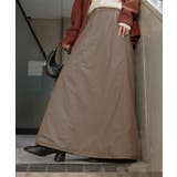 ベージュ | スカート 裏起毛 中綿 | HUG.U