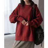 レッド | スウェット 裏起毛 綿100 | HUG.U