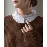 ホワイト(フリル襟) | つけ襟 レイヤード シャツ | HUG.U