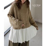 ニット プリーツ ドッキング | HUG.U | 詳細画像18 