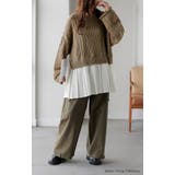 ニット プリーツ ドッキング | HUG.U | 詳細画像19 