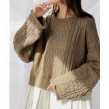 ニット プリーツ ドッキング | HUG.U | 詳細画像5 