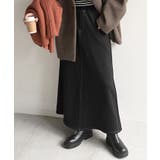 ブラック | スカート ロング デニム | HUG.U