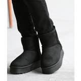 ブラック | ブーツ ムートン 風 | HUG.U