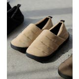 ベージュ | モックシューズ レディース 中綿 | HUG.U