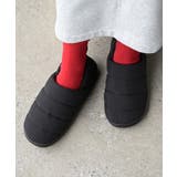 ブラック | モックシューズ レディース 中綿 | HUG.U