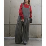 グレー | サロペット プリーツ ワイド | HUG.U