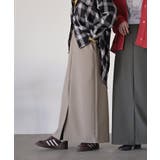 ベージュ | スカート 洗える ロング | HUG.U