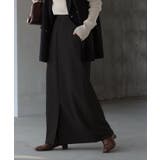 ブラック | スカート 洗える ロング | HUG.U