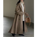 モカベージュ | コート チェスターコート フレア | HUG.U