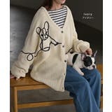 カーディガン 刺繍 犬 | HUG.U | 詳細画像11 