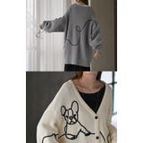 カーディガン 刺繍 犬 | HUG.U | 詳細画像6 