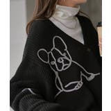 カーディガン 刺繍 犬 | HUG.U | 詳細画像8 