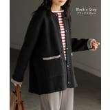 ニット カーディガン 配色 | HUG.U | 詳細画像14 