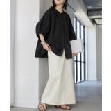 ブラック | シャツ ぽわん袖 レディース | HUG.U