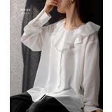 シャツ フリルブラウス レディース | HUG.U | 詳細画像14 