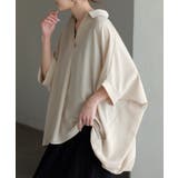 ペールベージュ | シャツ スキッパーシャツ ブラウス | HUG.U