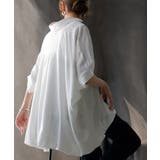 ホワイト | シャツ スキッパーシャツ ブラウス | HUG.U