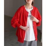 レッド | カーディガン 洗える レディース | HUG.U