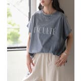 ヴィンテージブルー | Tシャツ ロゴT 綿100% | HUG.U