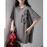 トープ | Tシャツ プリント 蝶 | HUG.U