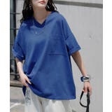 ブルー | Tシャツ 汗ジミ軽減 綿100 | HUG.U