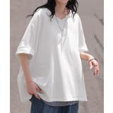 ホワイト | Tシャツ 汗ジミ軽減 綿100 | HUG.U