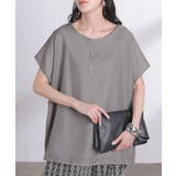 アースグレー | Tシャツ シアー レディース | HUG.U