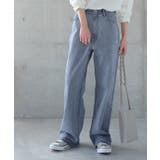 デニム レディース デニムパンツ パンツ ストレッチ ゴム ワイドパンツ 大き | HUG.U | 詳細画像4