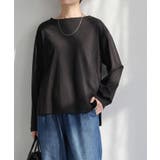 ブラック | Tシャツ 長袖 綿100 | HUG.U
