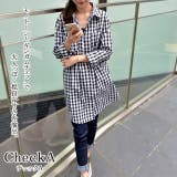 チェックA | チュニック シャツチュニック シャツ ミニワンピース ワンピース チェック柄 | HUG.U