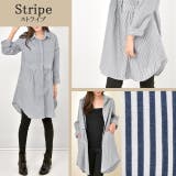 ストライプ | チュニック シャツチュニック シャツ ミニワンピース ワンピース チェック柄 | HUG.U