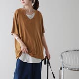 Tシャツ レディース 半袖 Vネック 冷感 オーバーサイズ トップス 白T レ | HUG.U | 詳細画像18 