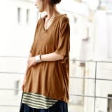 ベイクドキャロット | Tシャツ レディース 半袖 Vネック 冷感 オーバーサイズ トップス 白T レ | HUG.U