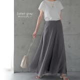 ワイドパンツ レディース 大きいサイズ ガウチョパンツ ワイドパンツルック | HUG.U | 詳細画像15 