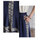 ワイドパンツ レディース 柄 シフォンパンツ ペイズリー柄  ガウチョパンツ | HUG.U | 詳細画像20 