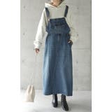 ワンピース レディース デニムワンピース ジャンパースカート ロングワンピース | HUG.U | 詳細画像14 