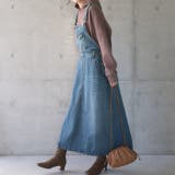 ワンピース レディース デニムワンピース ジャンパースカート ロングワンピース | HUG.U | 詳細画像22 